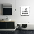 thumbnail image 2 of Stupell Industries Funny T-Rex Bathtub Washroom Animals & Insects Painting Black Floater Framed Canvas Art Print Wall Art, 25 x 25, 2 of 9