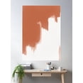 thumbnail image 2 of Modern Abstract Art In Warm Terracotta Tones Poster Wall Art, Modern Wall Decor For Living Room Bedroom, 24x36 UNFRAMED, 2 of 3