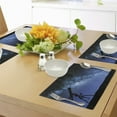 thumbnail image 4 of Ambesonne Galaxy Place Mats Set of 4, Milky Way Nİght Galaxy, Standard Size, Dark Blue Black, 4 of 6
