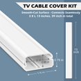 thumbnail image 4 of Cord Hider YCLYC para TV montado en la pared de 39 pulgadas con cable 3XL13 pulgadas, 4 of 8