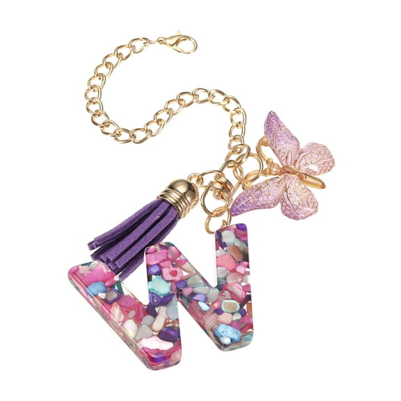 Letter W Cup Chain, Bag Chain, Key Chain, Cute Decor Accessories (Stone-Shaped)