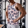 thumbnail image 5 of Fuzoiu Tropics Palm Trees Print Men's Workout Tank Tops,Sleeveless Gym Shirt Quick Dry,Fitness Bodybuilding T-Shirt,Muscle Athletic Workout Tee-XX-Large, 5 of 7