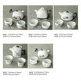 thumbnail image 2 of Travel For Office Home Travel Teaware Gift For Friend Chinese Kung Fu Portable Ceramic Tea Set With Tea Pot Tea Cups, 2 of 6