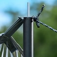 thumbnail image 4 of 1pc Canopy Big Tent, Waterproof Sunshade Pergola, Wearable And Portable Vinyl Sunscreen And UV Protection Camping Equipment，Wind And Sun Protection，Light Brown - 157*157 Inches, 4 of 6