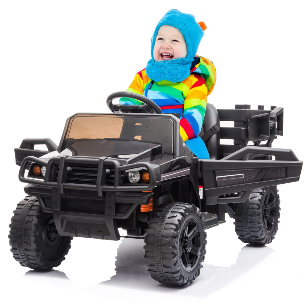 Details about   YELLOW 12V Kids Ride On Tractor Car Farm Truck Electric Trailer Remote Control 