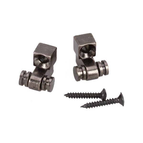 Tornillos de árbol de retención de cadena de rodillo niquelado Baoblaze de 2 piezas para guitarra