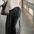 thumbnail image 4 of Pantalones vaqueros holgados de pierna ancha para mujer, de talla grande, pantalones vaqueros holgados con bolsillos profundos, 4 of 5