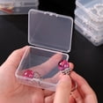 thumbnail image 6 of Lenkho Clear Multi‑Compartment Plastic Jewelry Storage Box with Detachable Mini Cases, Portable Divided Organizer Case for Earrings, Rings, Necklaces, Hair Accessories & Small Craft Supplies, 6 of 6