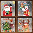 thumbnail image 4 of Pegatinas de pared navideñas para refrigerador, pegatina de vidrio para ventana, Papá Noel, alce, regalo, decoración de Feliz Navidad para el hogar, adornos de Navidad, 4 of 4
