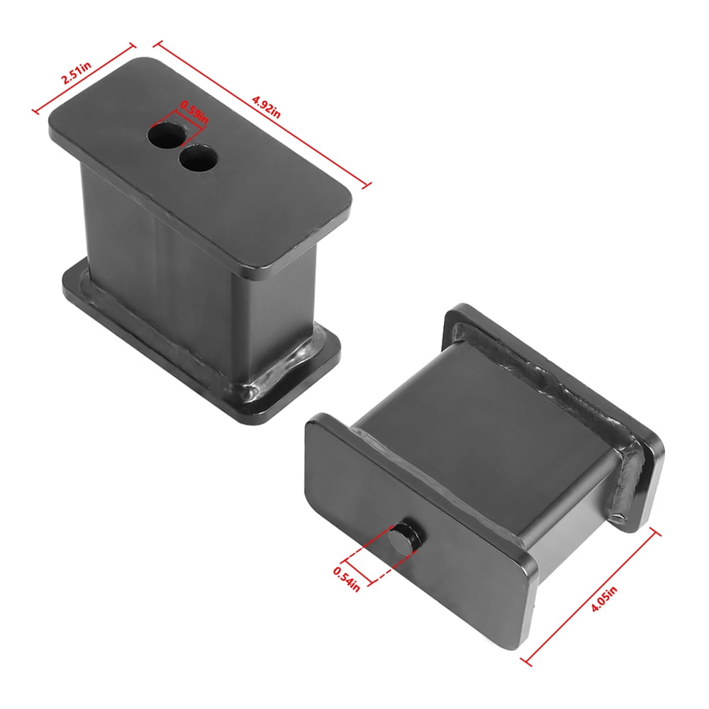 labwork 4 Inch Rear Leveling Lift Block Kit with Ubolts Replacement for Silverado 2007-2018 Sierra 1500 2007-2018