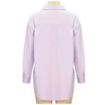 thumbnail image 6 of Besolor Womens Oversized Button down Shirts Collared Long Sleeve Work Office Tops Solid Color Casual Ladies Blouse Tee, 6 of 9
