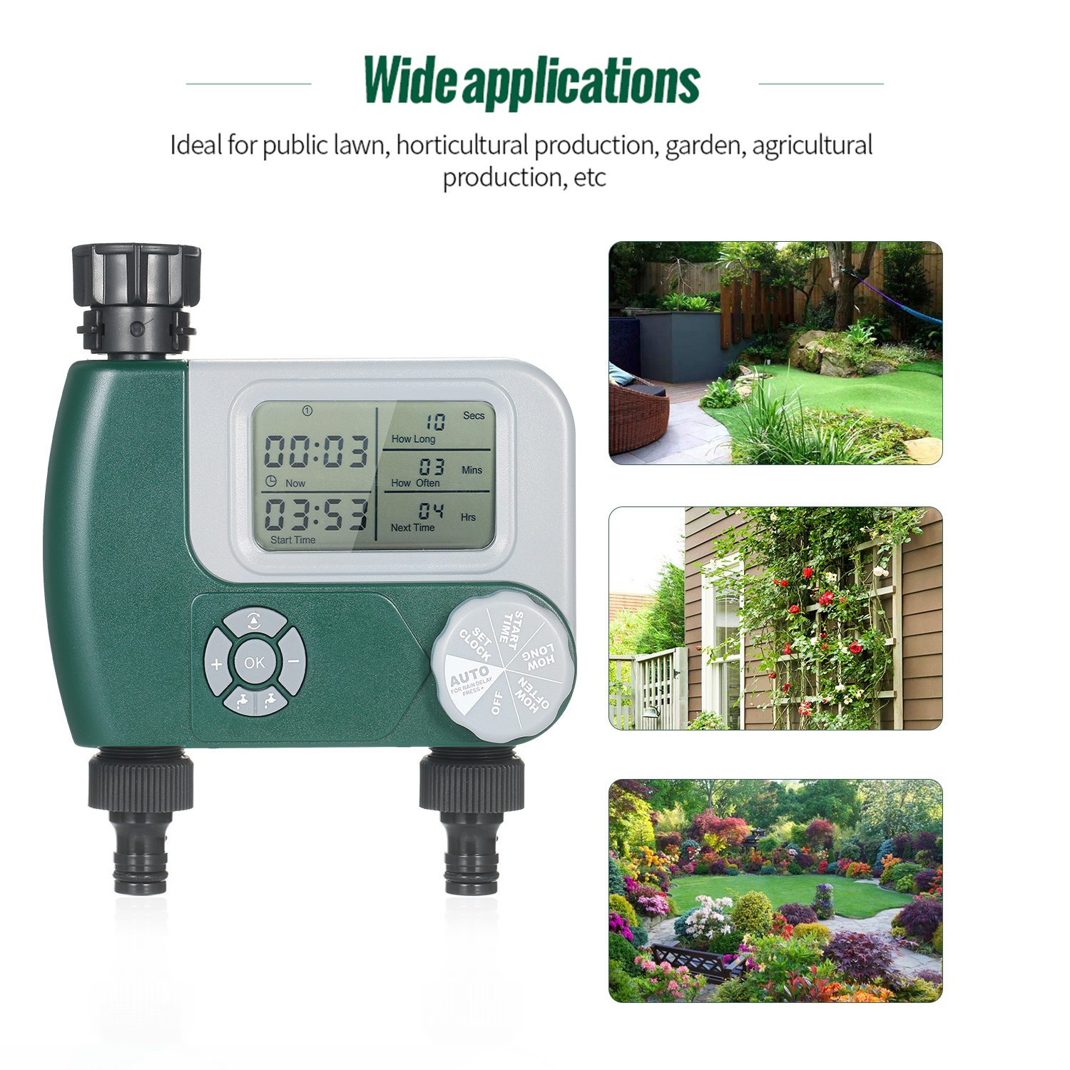 Garden Automatic Electronic Water Timer Hose Tap Drip Irrigation ...
