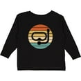 thumbnail image 3 of Inktastic Scuba Diver Retro Sunset Diving Boys or Girls Long Sleeve Toddler T-Shirt, 3 of 5
