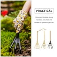 thumbnail image 6 of SWETRACE Mini Garden Rake Gold Rustic Color 3Pcs 5.5x2.4x1.4in, 6 of 8