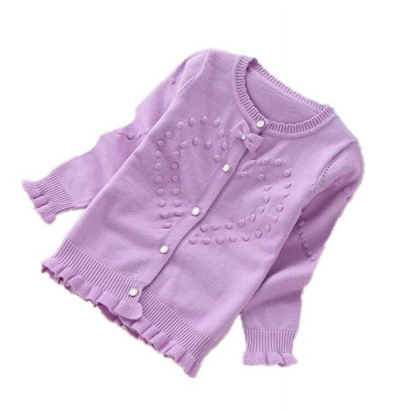 Children Sweaters Girls' Cotton Cardigans Sweaters 4-10 Years