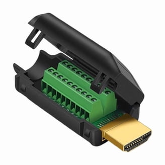Adaptateur Borne à Vis HDMI Mâle Sans Soudure - Module Jonction Métal 2 Pièces - HDMI 2.0