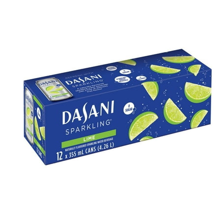 DASANI® Sparkling Lime 355mL Cans, 12 Pack