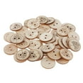 thumbnail image 3 of amagogo 3x50 Pieces Printed Round Wooden Button for Sewing Clothes Accessories 25mm, 3 of 8