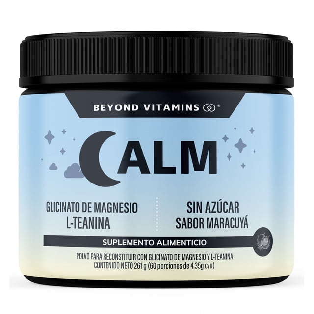 ALM Glicinato de Magnesio + L-Teanina (Beyond Vitamins) 400 mg Mg + 100 mg L-Teanina 60 Porciones