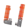 thumbnail image 3 of Reposapiés plegables para motocicleta, reposapiés traseros de repuesto, 2 piezas Naranja, 3 of 8