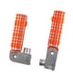 thumbnail image 3 of 2 estriberas traseras para motocicleta, plegables, de aluminio. Naranja, 3 of 9
