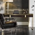 thumbnail image 2 of Universal Furniture Hayworth 2 Drawer Writing Desk in Mahogany, 2 of 3
