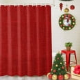 thumbnail image 5 of Vintage Linen Shower Curtains for Bathroom, Pastoral Red Linen Texture Farmhouse Waterproof Fabric Shower Curtain for Bathroom Bathtub Decoration, Machine Washable, 54x"78", 5 of 9