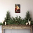 thumbnail image 5 of ZHONGYUTONG Santa Claus Canvas Wall Art Christmas Pictures Wall Decor Vintage Santa Painting for Living Room Bedroom Decor Framed (12.00" x 18.00"), 5 of 5