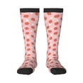 thumbnail image 2 of Picia Women Crew Soft Moisture-wicking Socks Strawberry Pattern Design Cotton Socks, One Size fit All, 2 of 9