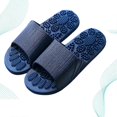 thumbnail image 2 of Hotel Slippers Anti-Slip Massage Sandals for Bathing Dark Blue, 2 of 5