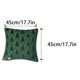 thumbnail image 3 of Funda de cojín con diseño de árbol de Navidad | Funda de cojín para sofá con decoración navideña | Bordado de terciopelo rojo, blanco y verde | Tamaño estándar de 45 x 45 cm | Cierre de cremallera, 3 of 5