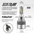 thumbnail image 2 of HMCYCI Hino 145 165 185 258 268 338 LED Headlight 40W, 6000K Cool White Bulb 2 Pack, 2 of 8