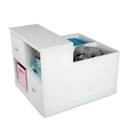 South Shore Mobby Mobile Storage Unit-Color:White Design / Pattern:Modern Finish:Pure White Material:Laminated particleboard