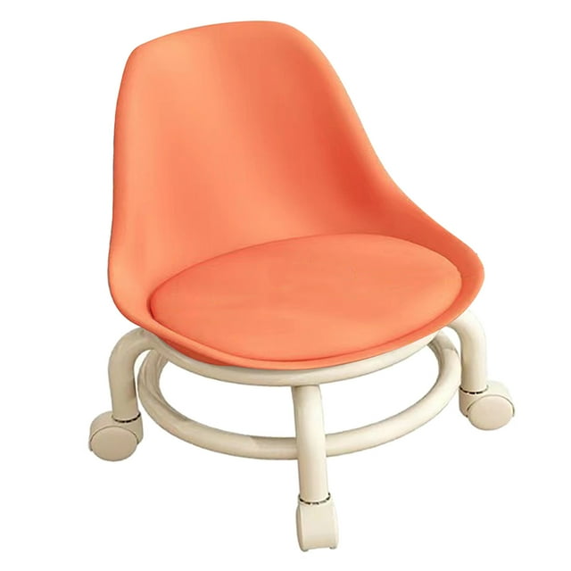 Solid and Durable Low Stool with Wheels, Multifunctional Step Stool, Universal Wheels, Compact Space Saving Design, Safe and Comfortable Sitting Experience