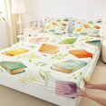 thumbnail image 3 of Homewish Colorful Books 4 Pieces Queen Sheet Sets for Female Men Adults,Tree Leaves Ultra Soft Flat Sheet,Dreamy Princess Queen Fitted Sheet,Ultra Soft Home Decor, 3 of 7