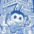 thumbnail image 1 of (BJ359) Resina Diamante La Serie Dibujos Animados Labubu Guitarra Diamante 30*30CM, 1 of 9