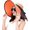 Orange/Black, variant on Flexible Wide Brim Straw Sun Hat, UPF50+ Protection, for Beach, Fishing, Outdoor Activities
