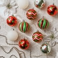 thumbnail image 6 of Valery Madelyn 35ct 2.76" Christmas Ball Ornaments, Red Green White Shatterproof Ornaments for Party Decor, 6 of 10