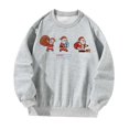 thumbnail image 2 of Sudadera para Mujer Gris Casual Manga Larga Tops para Ir de Compras Deportes Callejeros S Yuyangstore Camisa de entrenamiento, 2 of 8