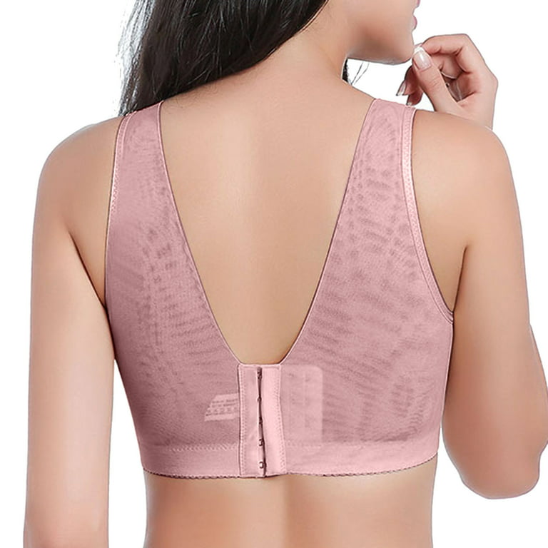 Sticky Bras for Women Women Full Cup Thin Underwear Plus Size Wireless  Sports Bra Breast Cover Cup Large Size Vest Bras (D, 40/90C)
