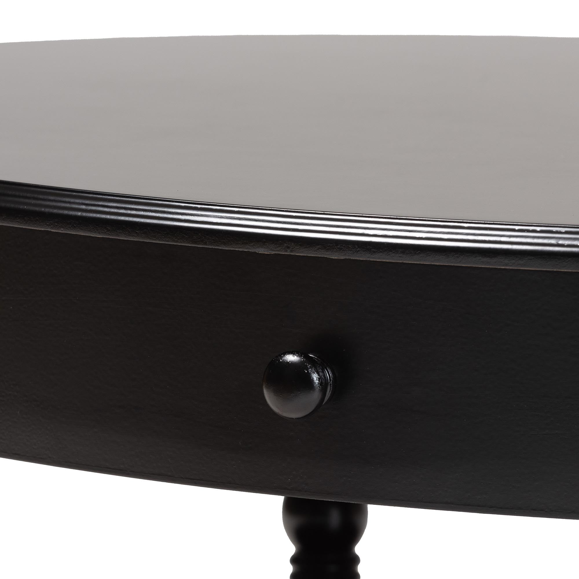 Baxton Studio Malinda Classic Coffee Table, 1-Drawer, Black