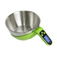 thumbnail image 2 of Báscula de cocina digital extraíble de 11 lb/5 kg, electrónica, de acero inoxidable verde, 2 of 9