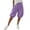 Purple, variant on Vhkiploz Summer Board Shorts for Women's Pleated Everyday Bermuda Shorts Solid Color Beachwear Elastic Hem Wide Leg Running Shorts