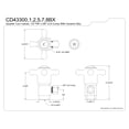 thumbnail image 2 of Kingston Brass CD43301BX 1/2-Inch FIP x 3/8-Inch O.D. Anti-Seize Deluxe Quarter-Turn Ceramic Hardisc Cartridge Angle Stop in Polished Chrome, 2 of 5