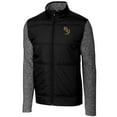 thumbnail image 2 of Men's Cutter & Buck Black Florida State Seminoles Alumni Logo Stealth Hybrid Quilted Full-Zip Windbreaker Jacket, 2 of 3