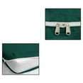 thumbnail image 6 of 4 Piece Zipper Sheet Set Includes (1 Zipper Fitted Sheet, 1 Flat Sheet And 2 Zipper PillowCase) with 21 Inch Deep Pocket 800 TC 100% Egyptian Cotton Solid Teal Green Color Cal King Size, 6 of 7
