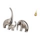thumbnail image 5 of Figuras De Familia De Elefantes De Cerámica Y Estatua De Calabaza De Latón, Adorno Feng Shui, Escultura Animal Coleccionable Hecha A Mano Para Estante De Decoración Del Hogar., 5 of 8