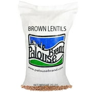 Non-GMO | Dried Brown Lentils | 25 lbs | Palouse Brand
