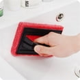 thumbnail image 3 of WZXPWT Double-Sided Food-Grade Cleaning Brush, Antibacterial Kitchen Scrubber - Non-Scratch Dishwashing Brush with 2500+ Fibers for Sink/Counter/Shower & Multi-Surface Use(Red), 3 of 8