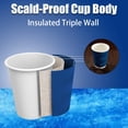 thumbnail image 2 of BYSNOW 12 oz Disposable Paper Cups, Hot and Cold Drinking Cups, 100 Count, 2 of 9
